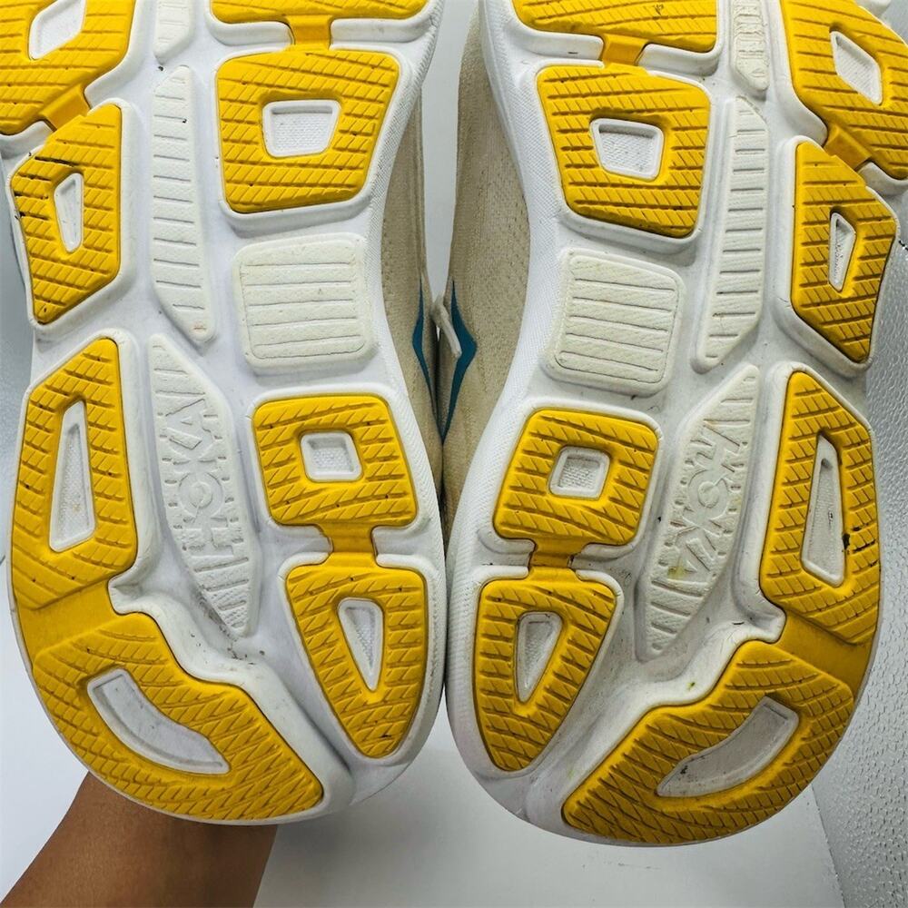 HOKA Bondi 9 Women's Running Shoes Alabaster Birch Pink Yellow Size 9B - Picture 11 of 13
